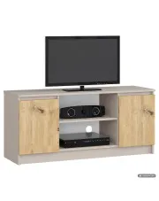 KOMODA RTV K120 2D 1P CLP KASZMIR / DĄB ARTISAN w sklepie aosom.live