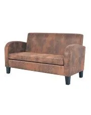 Dwuosobowa sofa Atlas 2X - brązowa w sklepie aosom.live