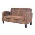 Dwuosobowa sofa Atlas 2X - brązowa