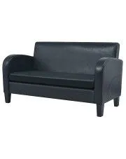 Dwuosobowa sofa Atlas 2X - czarna w sklepie aosom.live