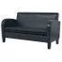 Zdjęcie produktu Dwuosobowa sofa Atlas 2X - czarna.