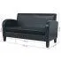 Szczegółowe zdjęcie nr 8 produktu Dwuosobowa sofa Atlas 2X - czarna