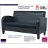 Zdjęcie dwuosobowa sofa Atlas 2X, kolor czarny - w sklepie aosom.live