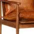 Szczegółowe zdjęcie nr 9 produktu Elegancka skórzana sofa Canes - brązowa