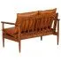 Szczegółowe zdjęcie nr 11 produktu Elegancka skórzana sofa Canes - brązowa