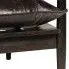 Szczegółowe zdjęcie nr 6 produktu Elegancka skórzana sofa Canes - czarna