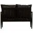 Szczegółowe zdjęcie nr 9 produktu Elegancka skórzana sofa Canes - czarna