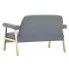 Szczegółowe zdjęcie nr 5 produktu Tapicerowana sofa 2-osobowa Uxis 2G - jasny szary