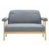Fotografia Tapicerowana sofa 2-osobowa Uxis 2G - jasny szary z kategorii Kanapy i sofy