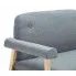 Szczegółowe zdjęcie nr 4 produktu Tapicerowana sofa 2-osobowa Uxis 2G - jasny szary