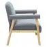 Szczegółowe zdjęcie nr 8 produktu Tapicerowana sofa 2-osobowa Uxis 2G - jasny szary