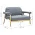 Szczegółowe zdjęcie nr 9 produktu Tapicerowana sofa 2-osobowa Uxis 2G - jasny szary