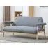 Fotografia Tapicerowana sofa 3-osobowa Uxis 3G - jasny szary z kategorii Kanapy i sofy