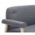 Szczegółowe zdjęcie nr 8 produktu Materiałowa sofa 2-osobowa Uxis 2D - ciemnoszara