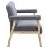 Fotografia 3-osobowa sofa materiałowa Uxis 3D - ciemnoszara z kategorii Salon
