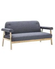 3-osobowa sofa materiałowa Uxis 3D - ciemnoszara w sklepie aosom.live