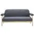 Szczegółowe zdjęcie nr 4 produktu 3-osobowa sofa materiałowa Uxis 3D - ciemnoszara