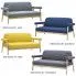 Szczegółowe zdjęcie nr 8 produktu 3-osobowa sofa materiałowa Uxis 3D - ciemnoszara