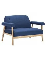 2-osobowa sofa tapicerowana Uxis 2B - granatowa w sklepie aosom.live