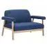 Zdjęcie produktu 2-osobowa sofa tapicerowana Uxis 2B - granatowa.