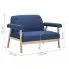 Szczegółowe zdjęcie nr 7 produktu 2-osobowa sofa tapicerowana Uxis 2B - granatowa