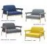 Szczegółowe zdjęcie nr 9 produktu 2-osobowa sofa tapicerowana Uxis 2B - granatowa