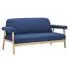 Zdjęcie produktu Tapicerowana sofa 3-osobowa Uxis 3B - granatowa.