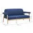 Szczegółowe zdjęcie nr 8 produktu Tapicerowana sofa 3-osobowa Uxis 3B - granatowa