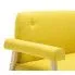 Szczegółowe zdjęcie nr 5 produktu Sofa 2-osobowa materiałowa Uxis 2Y - żółta