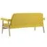 Szczegółowe zdjęcie nr 6 produktu Tapicerowana sofa 3-osobowa Uxis 3Y - żółta
