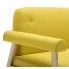 Szczegółowe zdjęcie nr 4 produktu Tapicerowana sofa 3-osobowa Uxis 3Y - żółta