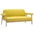 Zdjęcie produktu Tapicerowana sofa 3-osobowa Uxis 3Y - żółta.