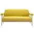 Szczegółowe zdjęcie nr 5 produktu Tapicerowana sofa 3-osobowa Uxis 3Y - żółta