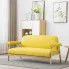 Fotografia Tapicerowana sofa 3-osobowa Uxis 3Y - żółta z kategorii Kanapy i sofy