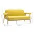 Szczegółowe zdjęcie nr 7 produktu Tapicerowana sofa 3-osobowa Uxis 3Y - żółta