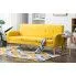 Żółta sofa pikowana Anita 3Q