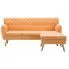 Fotografia Tapicerowana pikowana sofa Kova 2P - brzoskwiniowa z kategorii Salon