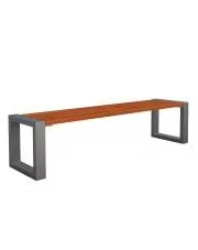 Drewniana ławka na metalowych nogach Norin 3X Montano 150cm - 8 kolorów w sklepie aosom.live