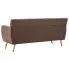 3-osobowa sofa pikowana Lilia, brązowa