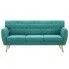 3-osobowa sofa pikowana Lilia, zielona
