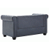 Szczegółowe zdjęcie nr 8 produktu Dwuosobowa sofa Fernis w stylu Chesterfield - szara