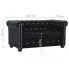 Zdjęcie sofa Xavier 2Q, styl Chesterfield, czarna | aosom.live