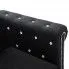 Szczegółowe zdjęcie nr 5 produktu Aksamitna sofa w stylu Chesterfield Xavier 2Q - czarna