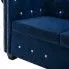 Fotografia Aksamitna sofa w stylu Chesterfield Xavier 2Q - niebieska z kategorii Kanapy i sofy