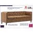 Szczegółowe zdjęcie nr 9 produktu 3-osobowa Sofa Majorka w stylu Chesterfield - brąz