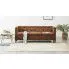 Szczegółowe zdjęcie nr 10 produktu 3-osobowa Sofa Majorka w stylu Chesterfield - brąz