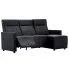 Szczegółowe zdjęcie nr 7 produktu Rozkładana sofa z leżanką Blodyn - czarna