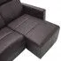 Zdjęcie rozkładana sofa z leżanką Blodyn, brązowa - w sklepie aosom.live