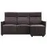 Szczegółowe zdjęcie nr 7 produktu Rozkładana sofa z leżanką Blodyn - brązowa
