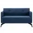 Szczegółowe zdjęcie nr 4 produktu Stylowa 2-osobowa sofa Skoma 2X - niebieska